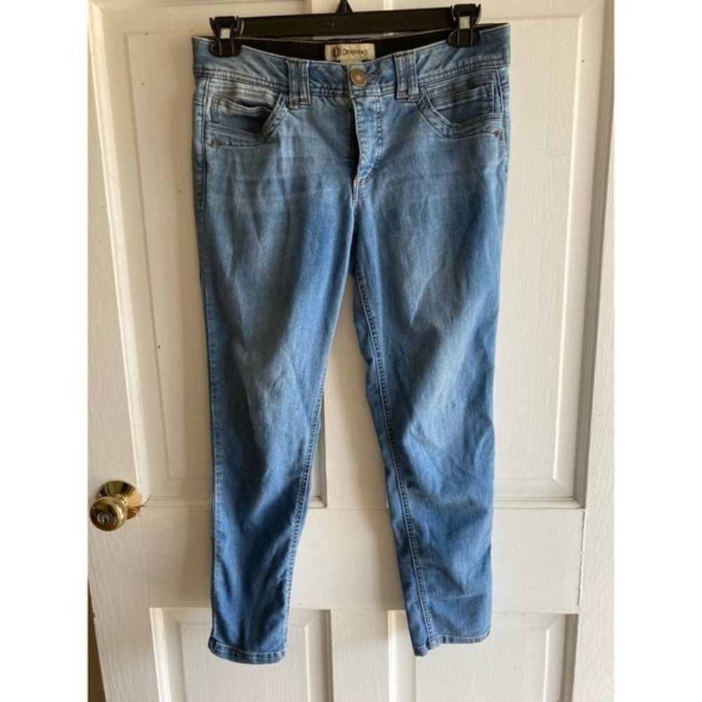 Women’s Democracy Blue Jeans AB Technology Stretch Slimming Size 10 Straight